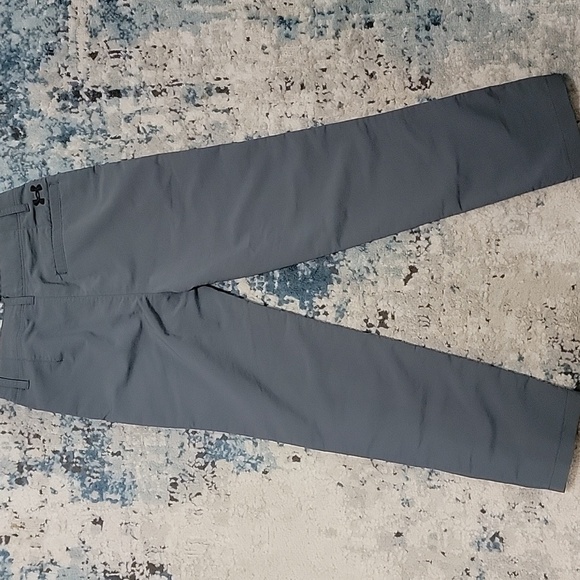 Boys Under Armour Match Play Golf Pants, Gray, Size 7, Pre-owned - Picture 9 of 9
